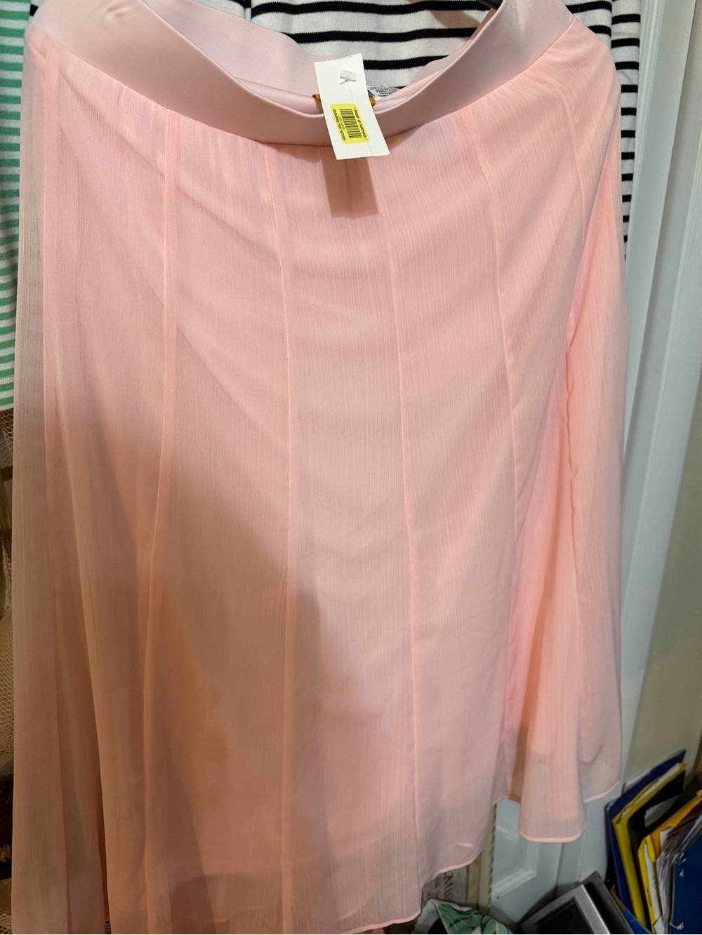 Ruby Rd. Light Pink Pleated Circle Skirt